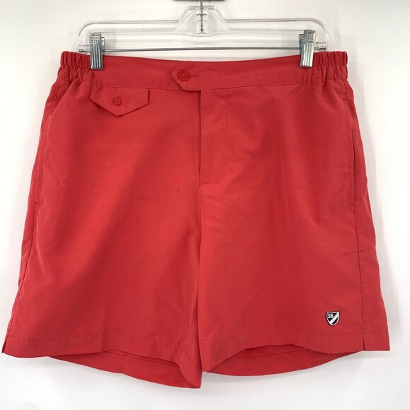 Daniel Cremieux Red/Orange‎ Mesh Lined Men's Swimwear Size Medium - Picture 8 of 9